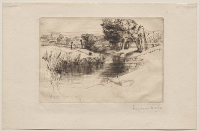 A Backwater by Francis Seymour Haden