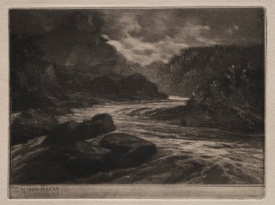 A Salmon River by Francis Seymour Haden