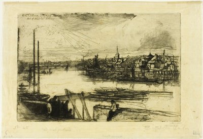 Battersea Reach by Francis Seymour Haden