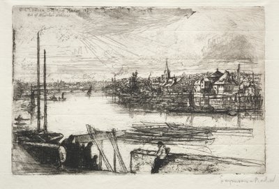 Battersea Reach by Francis Seymour Haden