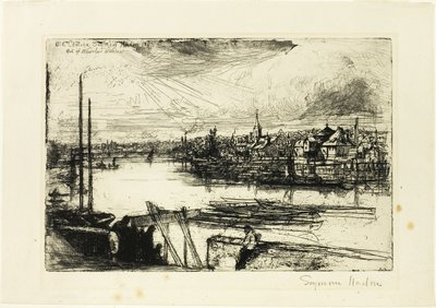 Battersea Reach by Francis Seymour Haden