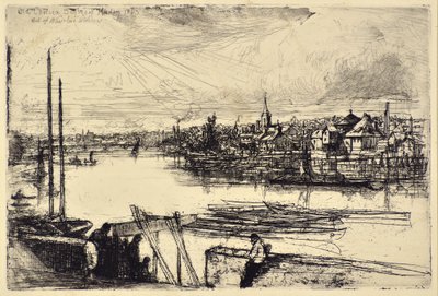 Battersea Reach by Francis Seymour Haden