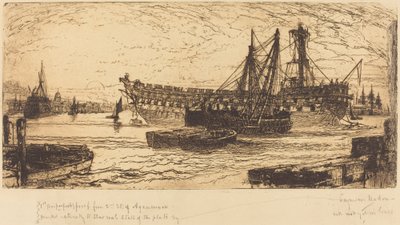 Breaking Up of the Agamemnon by Francis Seymour Haden