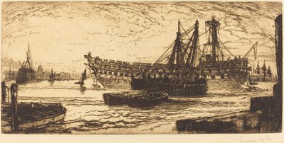 Breaking Up of the Agamemnon by Francis Seymour Haden