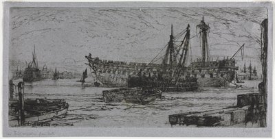 Breaking Up of the Agamemnon by Francis Seymour Haden