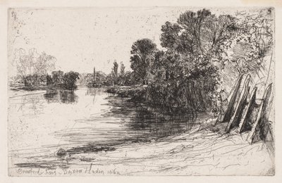 Brentford Ferry by Francis Seymour Haden