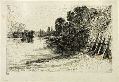 Brentford Ferry by Francis Seymour Haden
