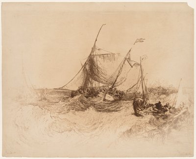 Calais Pier by Francis Seymour Haden