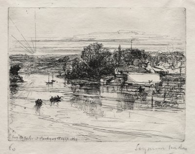 Cardigan Bridge by Francis Seymour Haden
