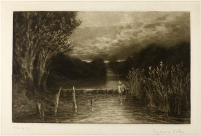 Grayling Fishing by Francis Seymour Haden