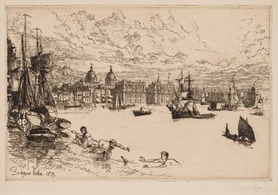 Greenwich, 1879 by Francis Seymour Haden