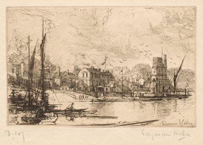 Harry Kellys, Putney by Francis Seymour Haden