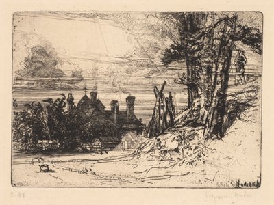Horsleys House at Willesley by Francis Seymour Haden