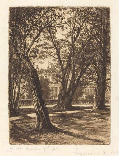 Kensington Gardens (The Small Plate) by Francis Seymour Haden
