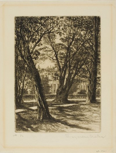 Kensington Gardens, No. I (small plate) by Francis Seymour Haden