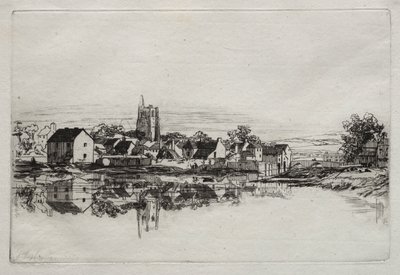 Kidwelly Town by Francis Seymour Haden