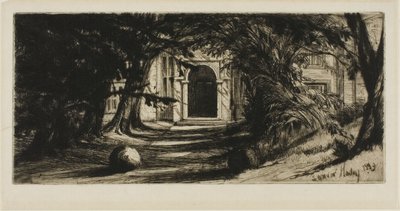 Mytton Hall by Francis Seymour Haden