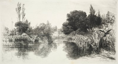 Share Mill Pond by Francis Seymour Haden