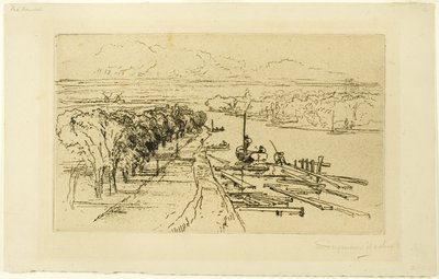 The Amstel, No. II by Francis Seymour Haden