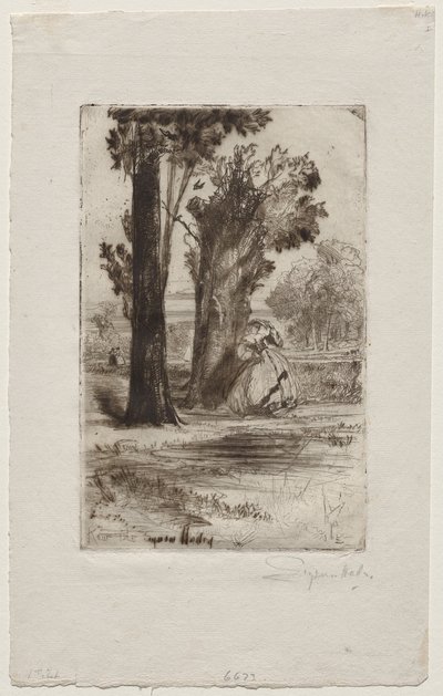 Vicarage at Sonning by Francis Seymour Haden