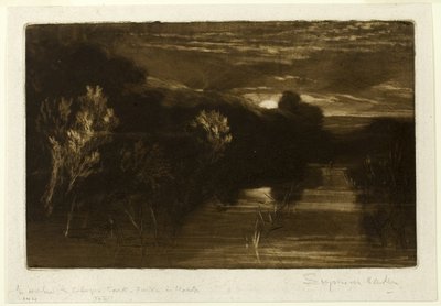 Winchelsea Canal by Francis Seymour Haden
