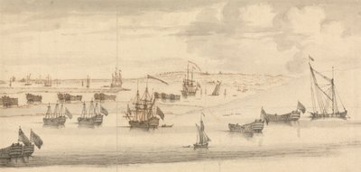 Hulks in the Medway by Francis Swaine