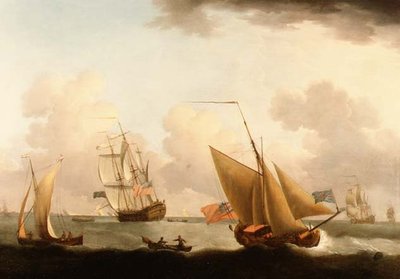 Shipping off the Dutch Coast by Francis Swaine