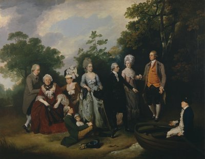 The Oliver and Ward Families by Francis Wheatley