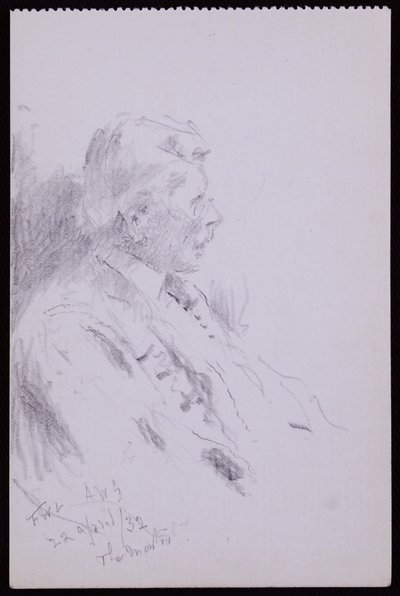 Portrait of Basil Oliver by Francis Wilfred Lawson