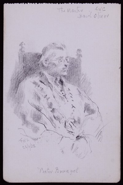 Portrait of Basil Oliver by Francis Wilfred Lawson