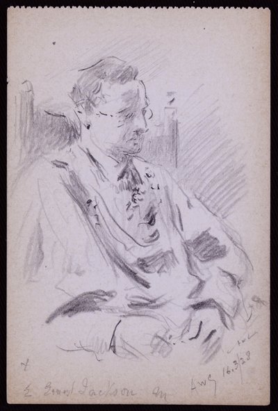 Portrait of Ernest Jackson by Francis Wilfred Lawson