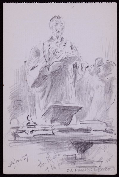 Portrait of Francis Newbolt by Francis Wilfred Lawson