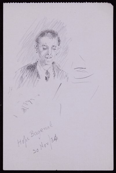 Portrait of Hope Bagenal by Francis Wilfred Lawson