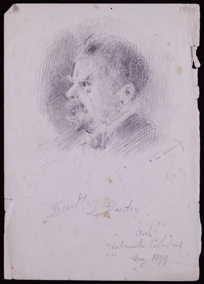 Portrait of JF Bentley by Francis Wilfred Lawson