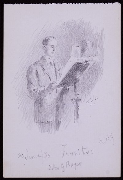 Portrait of John G Rogers by Francis Wilfred Lawson