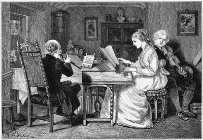 Making music, London by Francis Wilfrid Lawson
