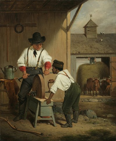 The Scythe Grinder by Francis William Edmonds