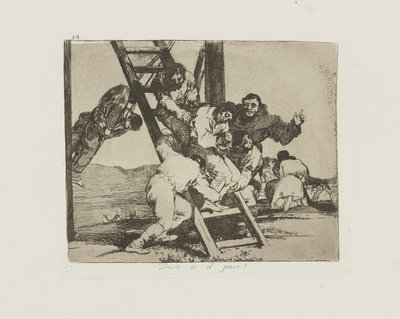 It is Hard! by Francisco de Goya