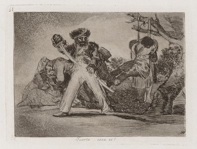 What a Strong Thing! by Francisco de Goya