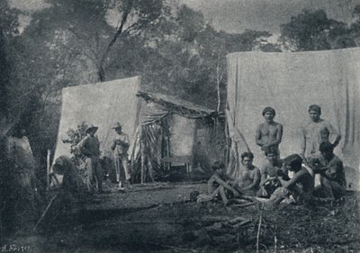 Guaranys Visiting a Camp, 1895 by Francisco Henszler