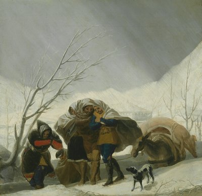 Winter Scene by Francisco Jose de Goya y Lucientes