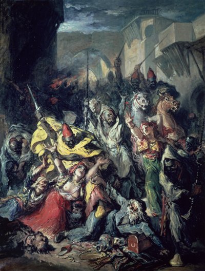 Moors Fighting by Francisco Lameyer