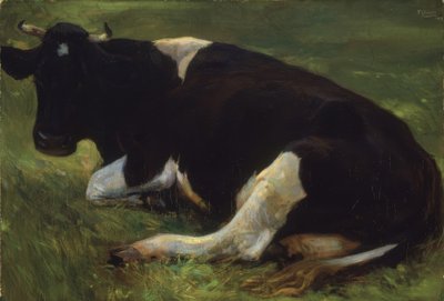 VACA – 1908 – 64X95 cm by Francisco Llorens Diaz