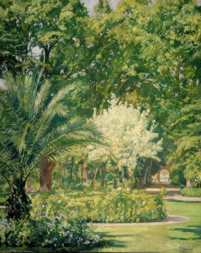 VERE CLARO-BOTANICAL GARDEN–1934–79X100 CM– by Francisco Llorens Diaz