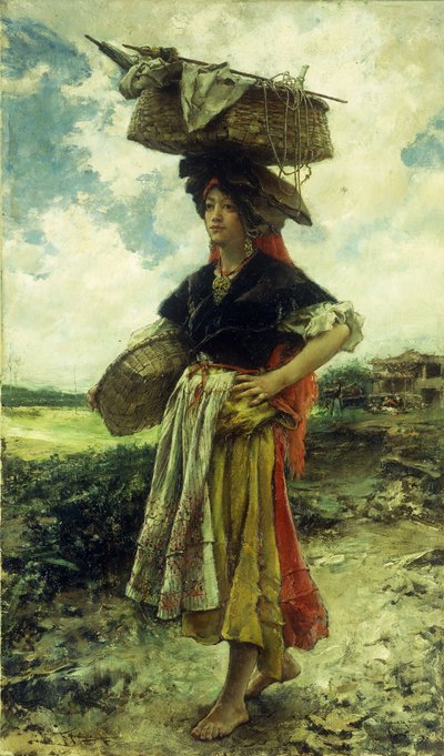 Starting Out by Francisco Pradilla y Ortiz