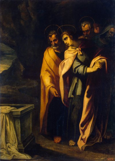 Apostles at the Tomb of Jesus, 1590s by Francisco Ribalta