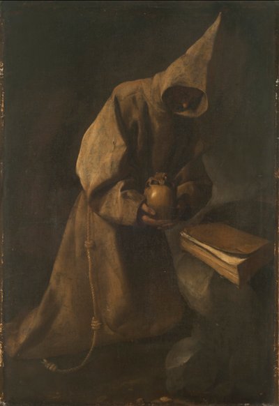 Saint Francis in Meditation by Francisco de Zurbaran