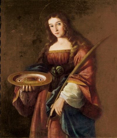 Saint Lucy by Francisco de (circle of) Zurbaran