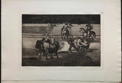 Bullfights: Banderillas with Firecrackers by Francisco de Goya