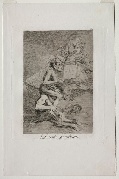 Devout Profession by Francisco de Goya